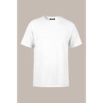 Comeor Erkek Beyaz %100 Pamuk T- Shirt Regular Fit Rahat Kesim Bisiklet Yaka Basic Tişört