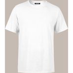 COMEOR Erkek Beyaz Basıc Regular Fit Pamuklu Kısa Kollu Bisiklet Yaka T-shirt