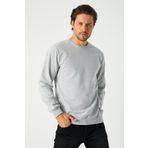 COMEOR Erkek Gri Basic Bisiklet Yaka Regular Fit Normal Kesim 2 İplik Sweatshirt