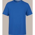 COMEOR Erkek Indigo Basıc Regular Fit Pamuklu Kısa Kollu Bisiklet Yaka T-shirt