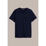 Comeor Erkek Lacivert %100 Pamuk Basıc Regular Fit Pamuklu Kısa Kollu V Yaka T-shirt - 4XL
