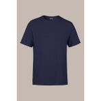 Comeor Erkek Lacivert %100 Pamuk T- Shirt Regular Fit Rahat Kesim Bisiklet Yaka Basic Tişört - XS