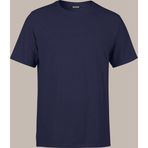 COMEOR Erkek Lacivert Basıc Regular Fit Pamuklu Kısa Kollu Bisiklet Yaka T-shirt