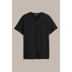 Comeor Erkek Siyah %100 Pamuk Basıc Regular Fit Pamuklu Kısa Kollu V Yaka T-shirt