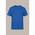 Comeor Erkek Siyah %100 Pamuk T- Shirt Regular Fit Rahat Kesim Bisiklet Yaka Basic Tişört - 3XL - Indigo