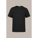 Comeor Erkek Siyah %100 Pamuk T- Shirt Regular Fit Rahat Kesim Bisiklet Yaka Basic Tişört - XXXL
