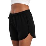 COMEOR Kısa kadın şortu, yazlık koşu pantolonu, spor pantolonu, kısa pamuk, antrenman pantolonu, kısa, yazlık pantolon, kısa, yoga, spor, boş zaman, Siyah, L