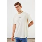 Comeor Leo Erkek Oversize T-Shirt - Ekru - XL