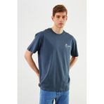 Comeor Leo Erkek Oversize T-Shirt - Füme