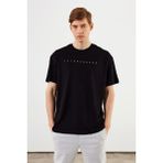 Comeor Leo Erkek Oversize T-Shirt - Siyah
