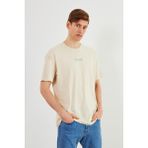 Comeor Leo Erkek Oversize T-Shirt - Taş