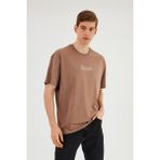 Comeor Leo Erkek Oversize T-Shirt - Vizon