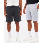 Comeor Regular Fit Yanları Cepli Rahat Kesim 2'li Erkek Şort - 2XL - Antrasit - Gri