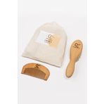 ComesBaby 2'li Set Keçi Kılı Bebek Saç Fırçası & Mini Oval Tarak