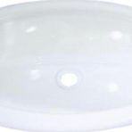 Comet 380x200 mm Polistiren Mini Oval Beyaz Karavan Lavabosu