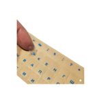 Comet Rusça Klavye Sticker 3M Mat – Kiril Harf Etiket – Laptop ve PC Uyumlu – Tam Tuş Kaplama – (Mavi)