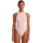 Comeup İnce Fitilli Alttan Çıtçıtlı Spor Body (İNGİLİZ PEMBE, XS/S)