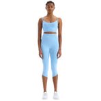 Comeup Jakar Detaylı Crop Boy Toparlayıcı Tayt (SOFT MAVİ, XS)