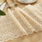 COMFEELING Dantel Masa Runner İşlemeli Çiçek Dantel Doily Dresser Eşarp Düğün Çay Partisi Bebek Duş için