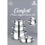 Comfort 8 Parça Süzgeçli Çelik Tencere Seti