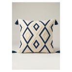 Comfort Craft Buldan Bezi Geometrik Desenler Punch Nakışlı Dekoratif Kırlent Kılıfı 43x43 cm
