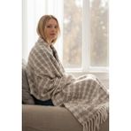 Comfort Craft Pamuklu Balkon ve Koltuk Battaniyesi - 130X170 cm Yumuşak Dokulu Şal - 130 x 170 cm - Açık Kahverengi