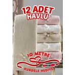 Comfort Home 12'li Yumuşak Söz Nişan Düğün Sünnet Konvoy Araba Havlusu Hediyelik Havlu El Havlusu Mutfak Havlu K