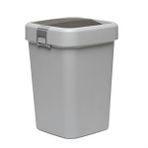 Comfort Kilitli Gri 8 lt Çöp Kovası
