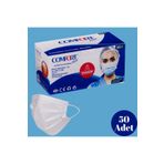 Comfort Plus 3 Katlı Cerrahi Maske Full Ultrasonic Meltblown Filitreli Telli Maske (50li Paket)