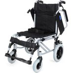 Comfort Plus DM-337 Refakatçi Kullanımlı Alüminyum Hasta Taşıma Sandalyesi 45CM Oturma Genişliği
