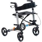 Comfort Plus DM9102 Lüx Alüminyum Rolatör Yürüteç 12 inç Tekerlekli Katlanabilir Hafif Kullanım