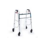 Comfort Plus Kf8220l-5 Alüminyum 4 Tekerlekli Walker Yürüteç Büyük Tekerli Frenli Hasta Yürüteci Tekerli