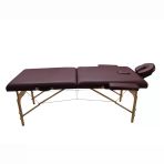 Comfort Plus Masaj Masası Bordo | Ahşap Ayaklı, Ayarlanabilir Yükseklik, Taşıma Çantalı GM-201