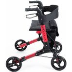 Comfort Plus Medikaltec Comfort Plus DM-9102 Kırmızı Lüx Alüminyum Rolatör
