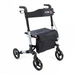 Comfort Plus Rolatör Yürüteç Gri | Alüminyum Gövde, Katlanabilir, Oturmalı, Frenli ve Dolgu Tekerlek