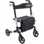 Comfort Plus Rolatör Yürüteç Gri | Alüminyum Gövde, Katlanabilir, Oturmalı, Frenli ve Dolgu Tekerlekli DM-9102