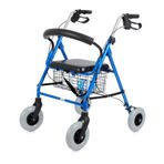 Comfort Plus Rolatör Yürüteç | Kalın Tekerlekli, 360° Dönebilen, Katlanabilir Alüminyum Gövde DY0491