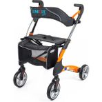 Comfort Plus Rolatör Yürüteç Turuncu | Alüminyum Gövde, 7'' Pvc Tekerlekli, Katlanabilir ve Frenli DY049147L