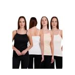 Comfort Secret Kadın Fitilli Pamuklu 4'Lü Atlet Ekonomik Paket