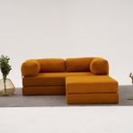 Comfort Serisi Yataklı Mini Köşe Koltuk, Turuncu