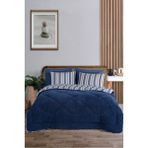 Comfort Set Yeni Nesil Wellsoft Yorganlı 3 Parça Çift Kişilik Soft Line Lacivert - 195 x 215 cm