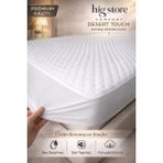 Comfort Sıvı Geçirmez Alez %100 Pamuk Sessiz Yatak Koruyucu (Desert Touch Paket) - 120 x 200 cm - Beyaz