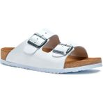 Comfortfüsse / Bali - Deri Çift Bantlı Terlik ( Beyaz Cilt Deri )