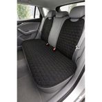 Comfortix Fiat Egea Sedan Uyumlu Kaydırmaz Tabanlı Oto Koltuk Minder Seti - 5 li Full Set-Sünger destekli- Kapitoneli- Terletmez Kumaş-Pratik Kurulum (siyah-siyah)