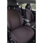Comfortix Hyundai Tucson Uyumlu Kaydırmaz Tabanlı Oto Koltuk Minder Seti - 5 li Full Set-Sünger destekli- Kapitoneli- Terletmez Kumaş-Pratik Kurulum (siyah-Kırmızı)