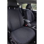 Comfortix Renault Austral Uyumlu Kaydırmaz Tabanlı Oto Koltuk Minder Seti - 5 li Full Set-Sünger destekli- Kapitoneli- Terletmez Kumaş-Pratik Kurulum (siyah-Mavi)