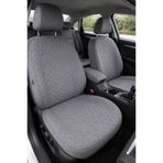 Comfortix Volkswagen Tiguan Uyumlu Kaydırmaz Tabanlı Oto Koltuk Minder Seti - 5 li Full Set-Sünger destekli- Kapitoneli- Terletmez Kumaş-Pratik Kurulum-Gri