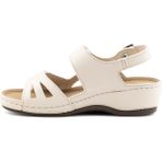 Comfortortho Rahat 1818 – Ortopedik Vegan Deri Kadın Sandalet - Bej