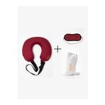 Comforty Bordo Visco Ortopedik Seyahat Boyun Yastığı Ergonomik Visco Yastık (bordo) Pamuklu 35 x 45 Visko