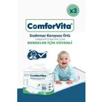 Comforvita 60x90 cm 30'lu 3 Adet Bebek Alt Değiştirme Örtüsü